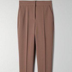 Aritzia Babaton Renzo Pant Slim Fit Trouser TAUPE